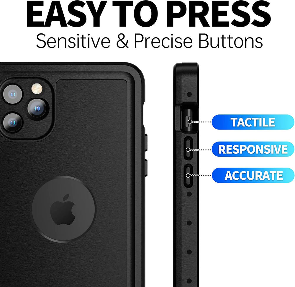 Waterproof iPhone 11 Pro Max Case - iPhone 11 Pro Max Full Body Bumper Case  Waterproof Apple iPhone Rugged Protection Case with Built-in Screen