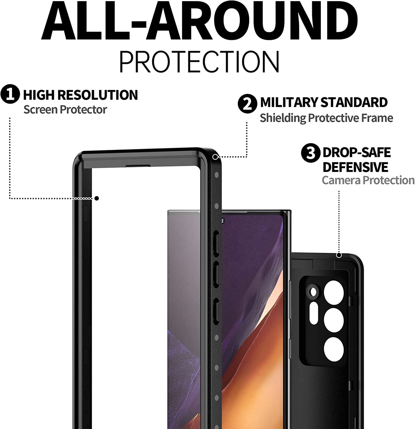 
                  
                    Samsung Galaxy Note 20 / Note 20 Ultra — NRE Series Waterproof Phone Case
                  
                