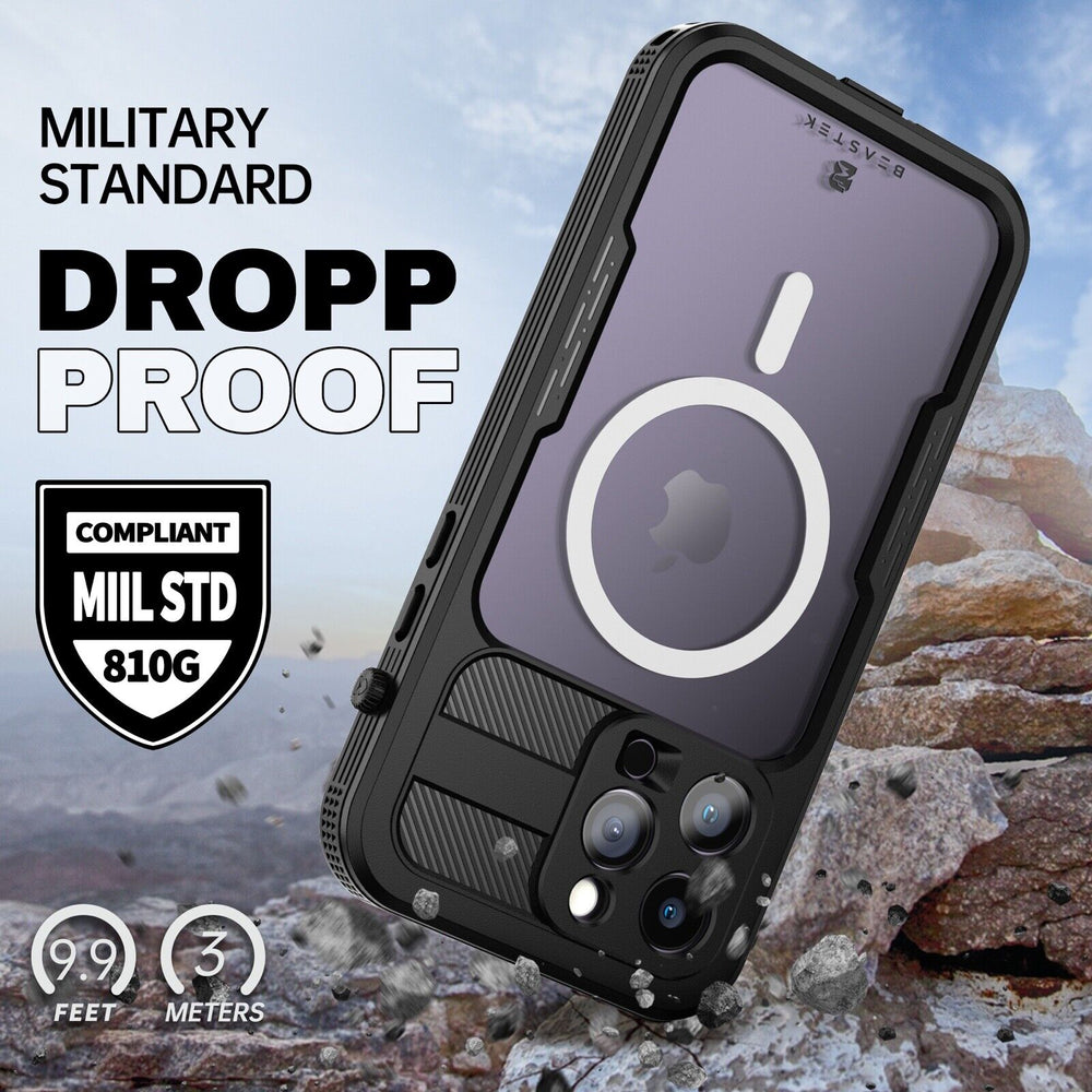 Black Waterproof iPhone 14 Pro Cover